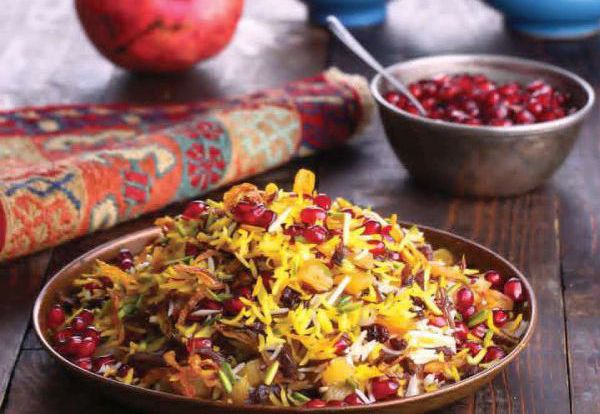 طرز تهیه انار پلو شیرازی با گوشت چرخ‌کرده